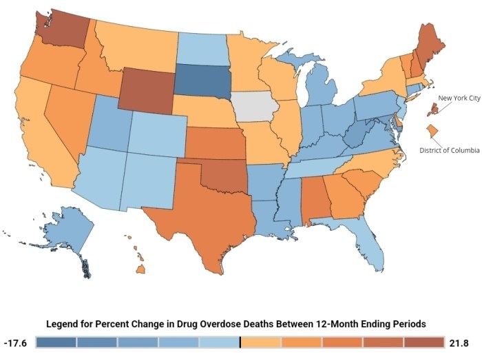 Disturbing surge us witnessed over 109000 drug overdose deaths in the past year