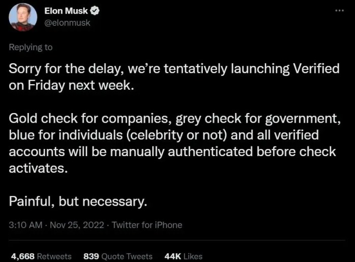 Elon musk twitter verification purge high profile users lose twitter verification