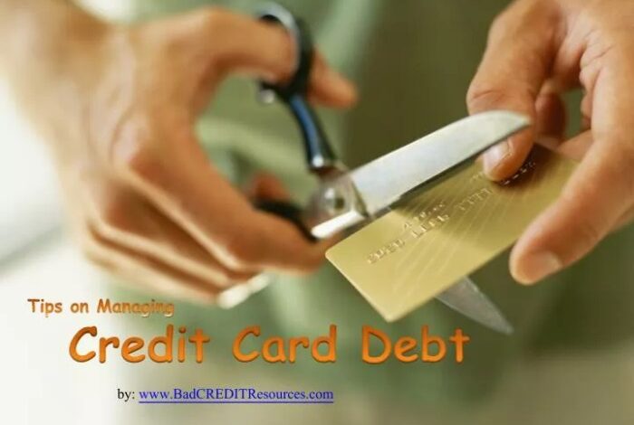 Credit debt management tips strategies examples