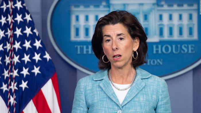 Us commerce chief gina raimondo set for important meeting with chinese vice premier in beijing