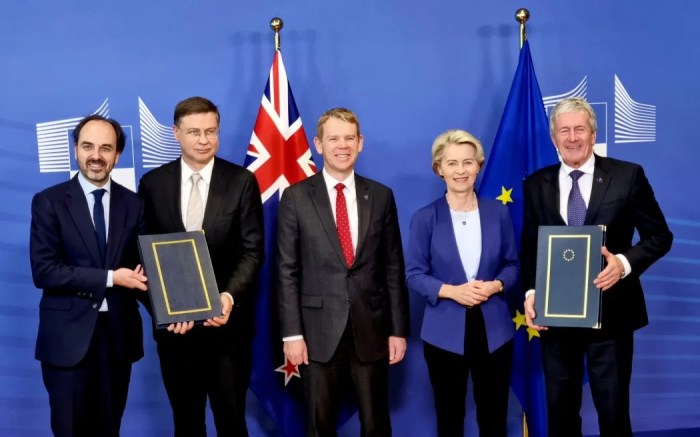 Eu and new zealand forge free trade deal projected to increase bilateral trade by 30