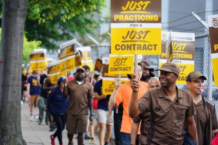 Ups projects profit decrease following teamsters agreement stock takes a hit