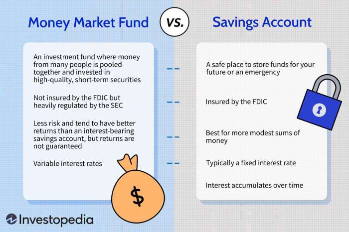 Money market account versus high yield savings account selecting the ideal account for your needs