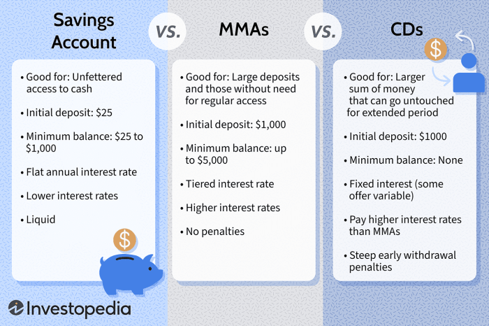 Money market account versus high yield savings account selecting the ideal account for your needs