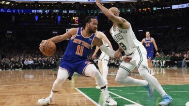 Knicks Celtics game summary East woes